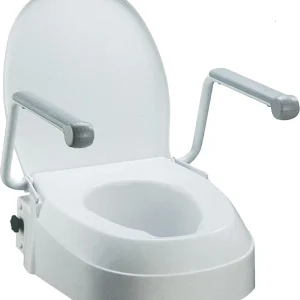 Toiletforhøjer med armlæn og højdeindstilling